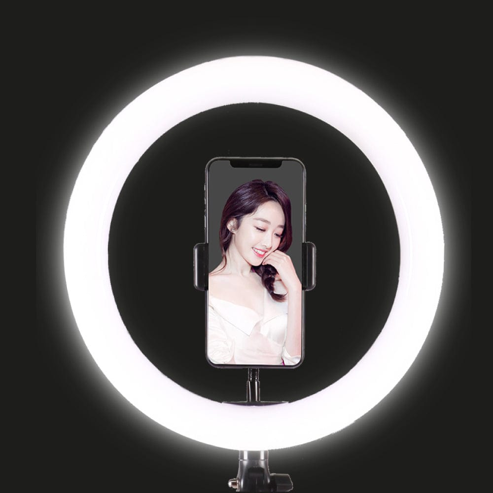 LED Studio Ring Light with Stand and Phone Holder 20cm-3