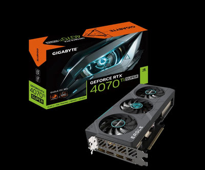 Gigabyte nVidia GeForce RTX 4070 Ti Super EAGLE OC 16GD GDDR6X Video Card, PCI-E 4.0, 2640 Core Clock, RGB Fusion 3x DP 1.4a, 1x HDMI 2.1a-0