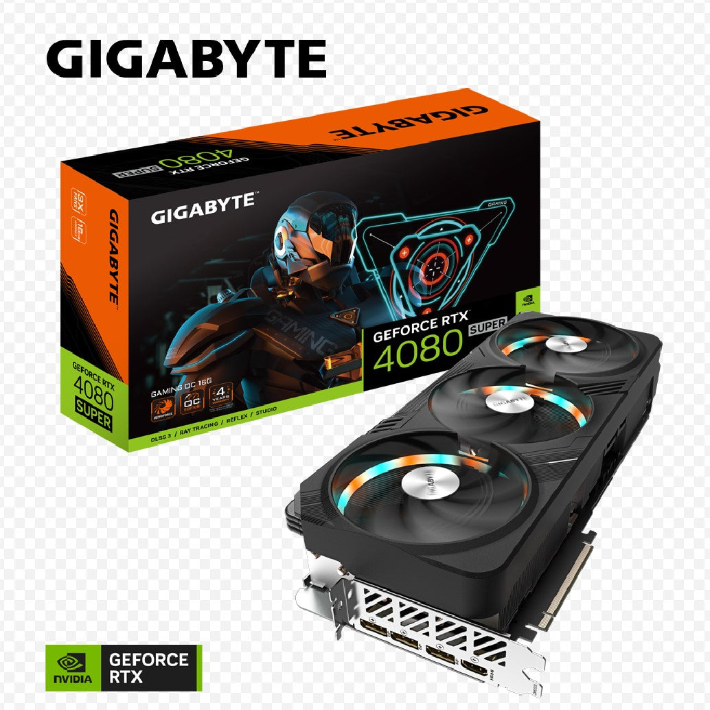 Gigabyte GeForce RTX™ 4080 SUPER GAMING OC-16GD GDDR6X Video Card 2595 MHz PCIE4.0x16 DP1.4a *3 HDMI 2.1 *1-0