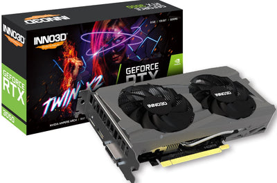 INNO3D nVidia GeForce RTX 3050 TWIN X2 GPU 8GB GDDR6, 1777MHz Boost Clock, RAM 14Gbps, 1xDP, 1xHDMI, 1x DVI-0