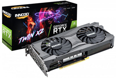 INNO3D nVidia GeForce RTX 3060 TWIN X2 12G GDDR6, 1777MHz Boost Clock, RAM 15Gbps, 3xDP. 1xHDMI, 240x120mm x 2-slot (3060)-0