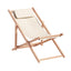 Gardeon Outdoor Deck Chair Wooden Sun Lounge Folding Beach Patio Furniture Beige-2