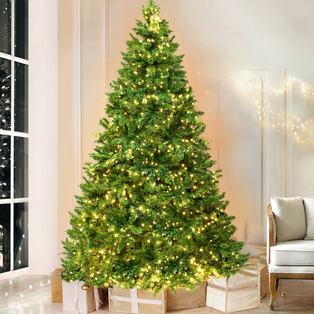 Jingle Jollys Christmas Tree 1.8m LED Xmas Tree Decorations 874 Tips-6