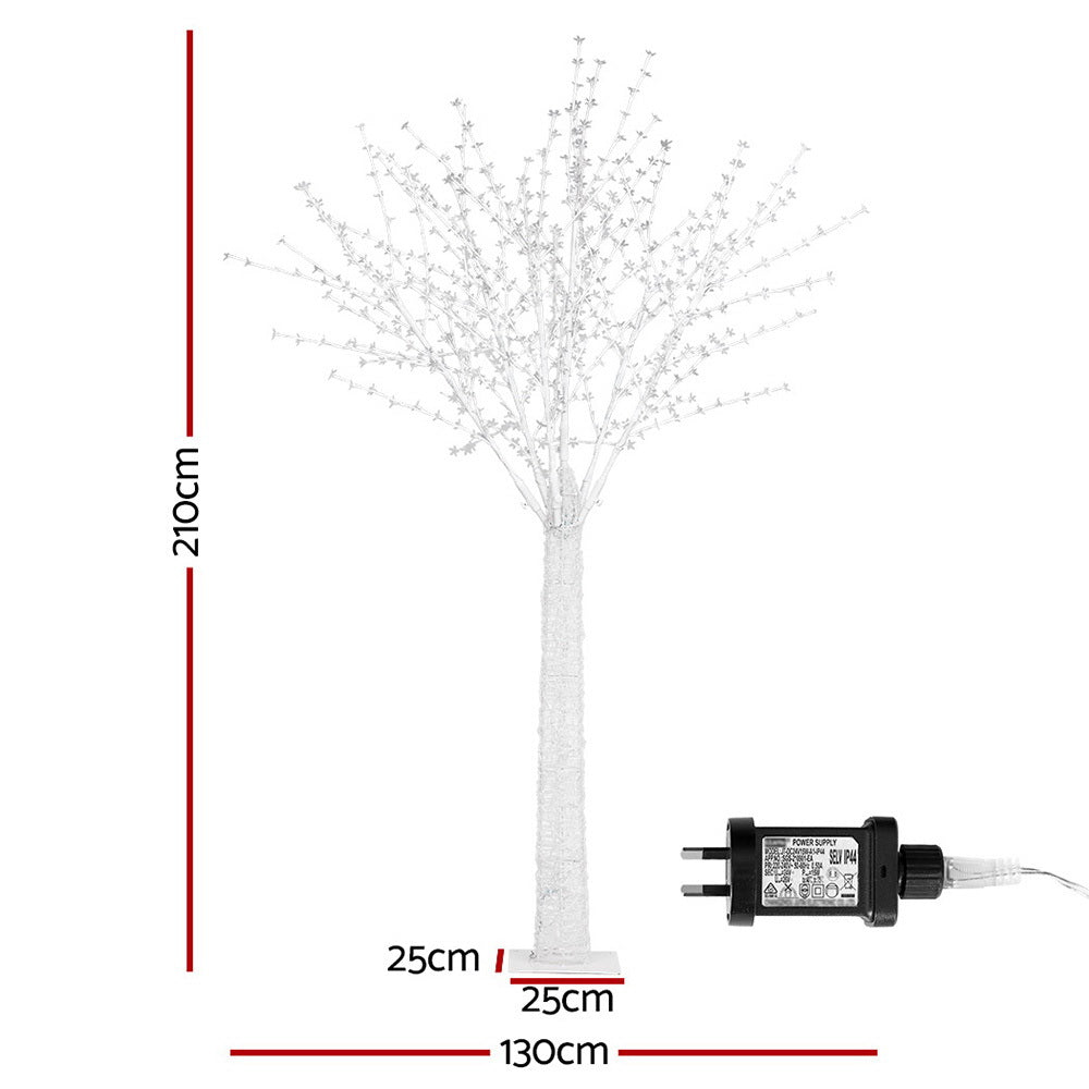 Jingle Jollys Christmas Tree 2.1m 780 LED Lights Cherry Blossom Trees Xmas Decor-1