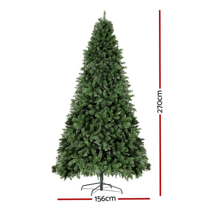 Jingle Jollys Christmas Tree 2.7M LED Xmas Tree Party Decorations 2590 Tips-1