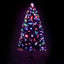 Jingle Jollys 1.2m Christmas Tree Optic Fibre LED Xmas tree Multi Colour-0