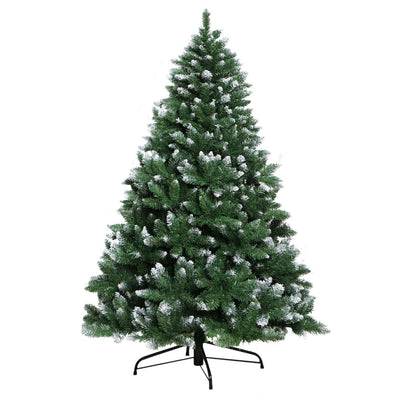 Jingle Jollys Christmas Tree 2.1m Snowy Xmas Tree Decoration 905 Tips-0