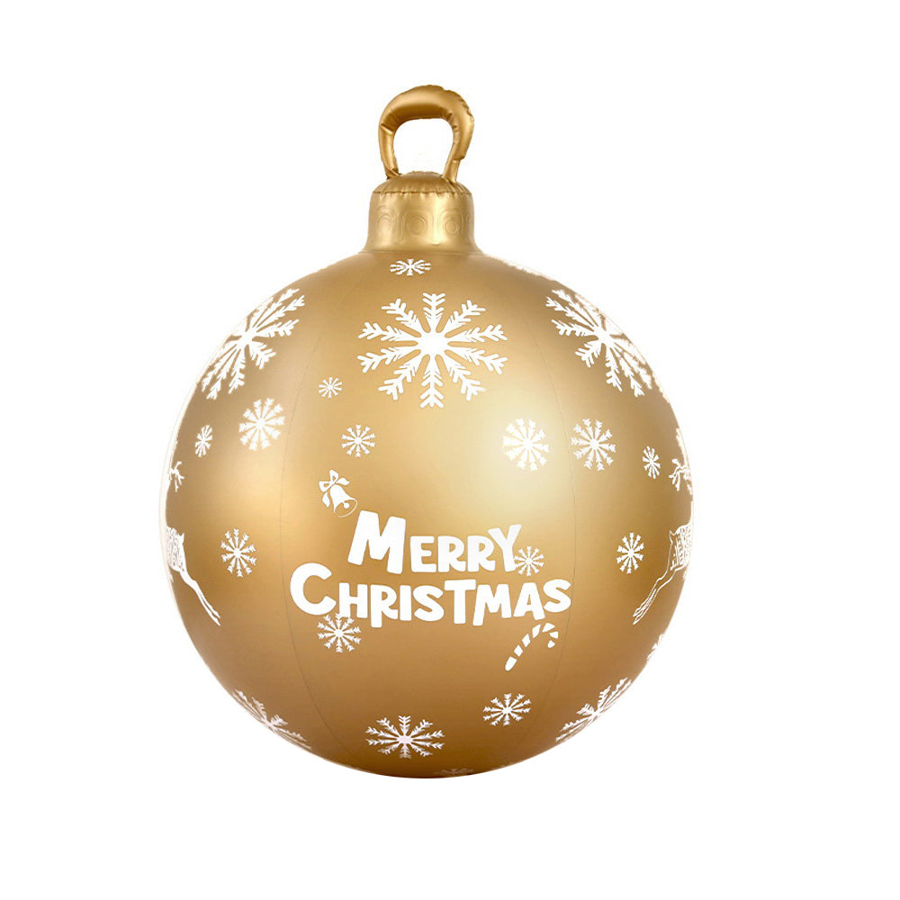 Jingle Jollys Christmas Inflatable Ball Bauble 60cm Outdoor Decoration Gold-0