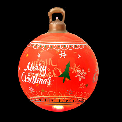 Jingle Jollys Christmas Inflatable Ball 60cm Led Illuminated Xmas Decoration Red-0