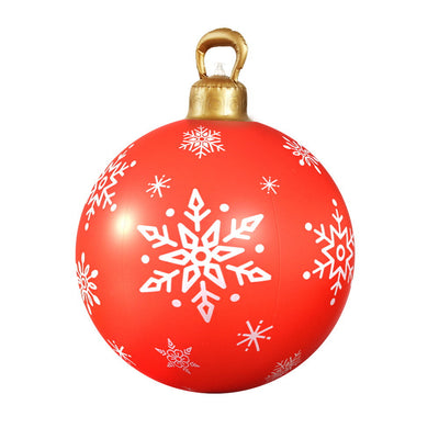 Jingle Jollys Christmas Inflatable Ball Bauble 60cm Outdoor Decoration Red-0