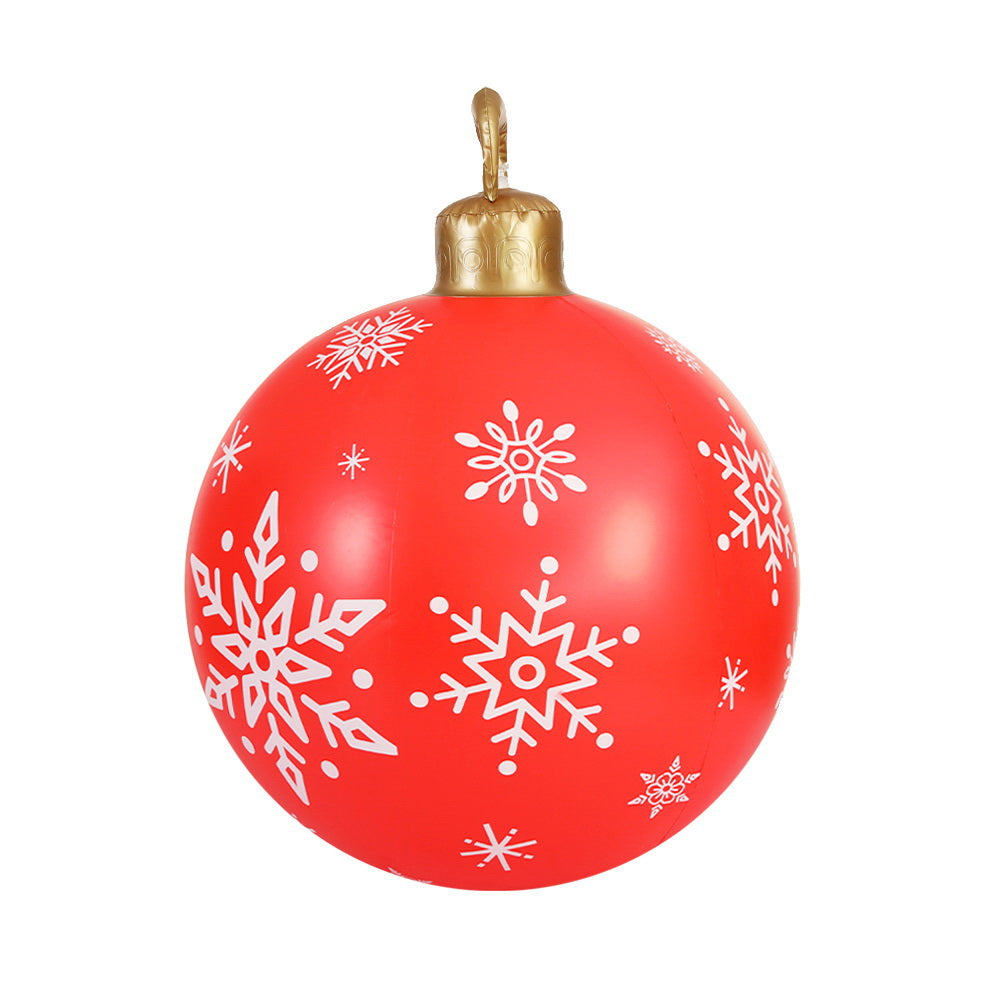 Jingle Jollys Christmas Inflatable Ball Bauble 60cm Outdoor Decoration Red-2