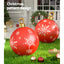 Jingle Jollys Christmas Inflatable Ball Bauble 60cm Outdoor Decoration Red-5