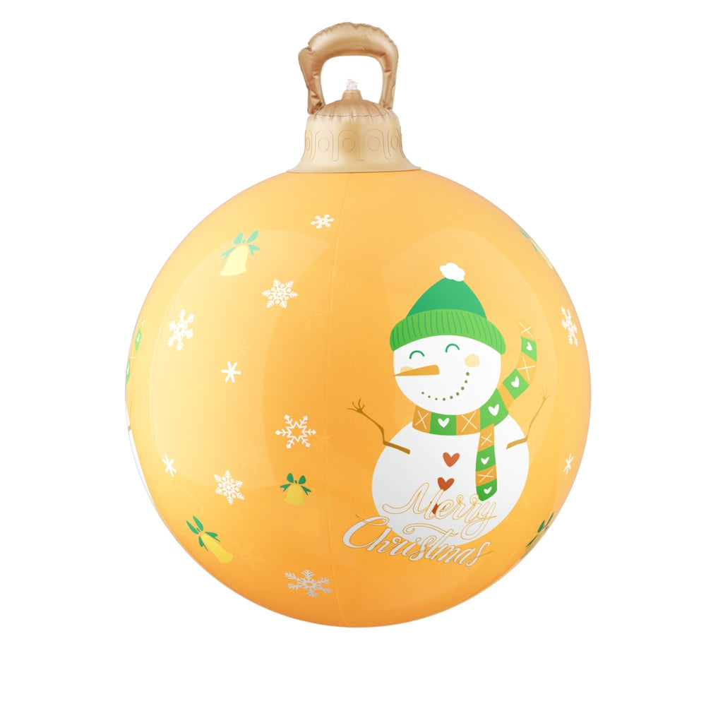 Jingle Jollys Christmas Inflatable Ball 60cm Led Illuminated Snowman Xmas Decor-2