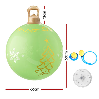 Jingle Jollys Christmas Inflatable Ball 60cm Led Illuminated Xmas Decoration-1