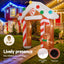 Jingle Jollys Christmas Inflatable Archwary Ginger 2.8M Illuminated Decorations-2