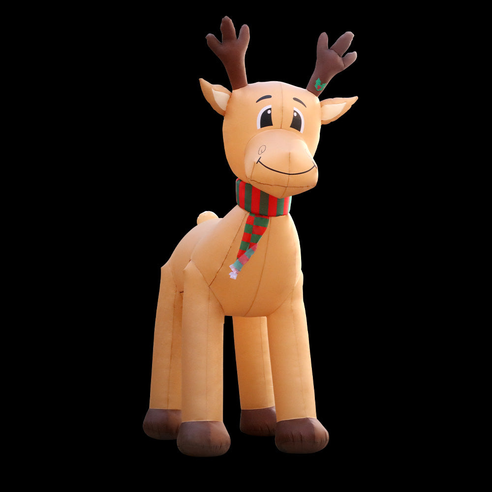 Jingle Jollys Christmas Inflatable Reindeer 5M Illuminated Decorations-0