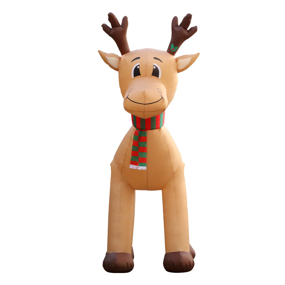 Jingle Jollys Christmas Inflatable Reindeer 5M Illuminated Decorations-2