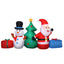 Jingle Jollys Christmas Inflatable Tree Snowman 2.7M Illuminated Decorations-2