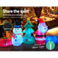 Jingle Jollys Christmas Inflatable Tree Snowman 2.7M Illuminated Decorations-5