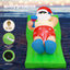 Jingle Jollys Christmas Inflatable Santa Bench 1.8M LED Illuminated Decorations-2