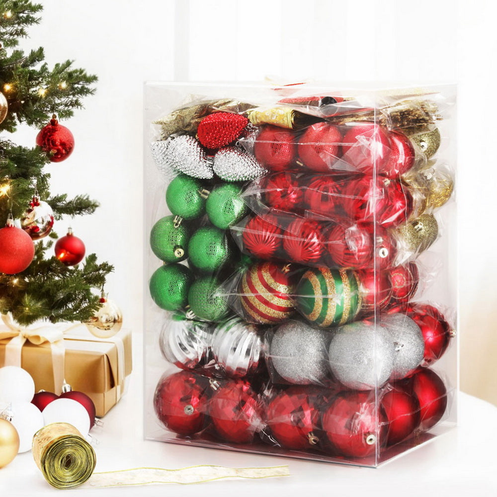 Jingle Jollys 155pcs Christmas Tree Decorations Set Baubles Ornaments Party-6