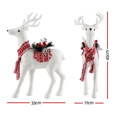 Jingle Jollys Christmas Reindeer 45cm Glitter Deer Ornaments Party Decorations-1