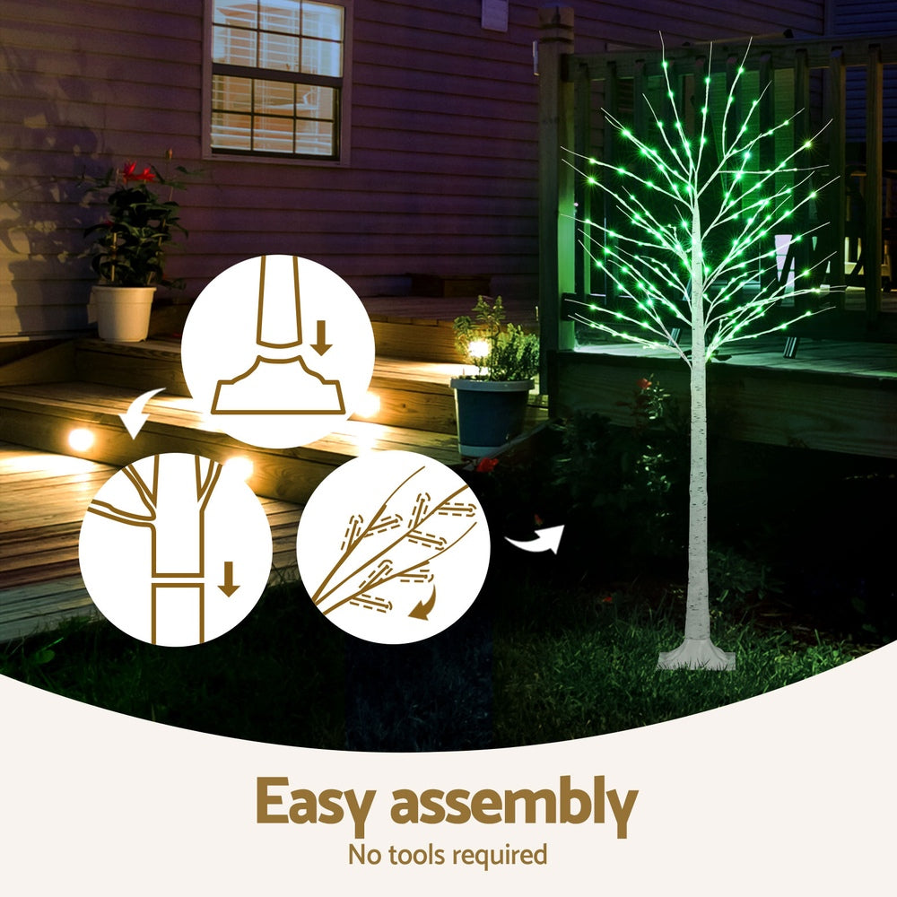 1.7M Christmas Tree 120 RGB LED Lights Jingle Jollys-5