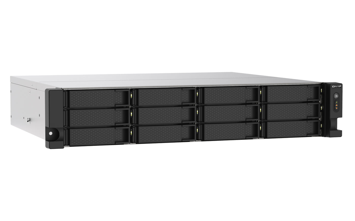 QNAP TS-1273AU-RP-8G NAS/storage server Rack (2U) Ethernet LAN Aluminium, Black V1500B-3