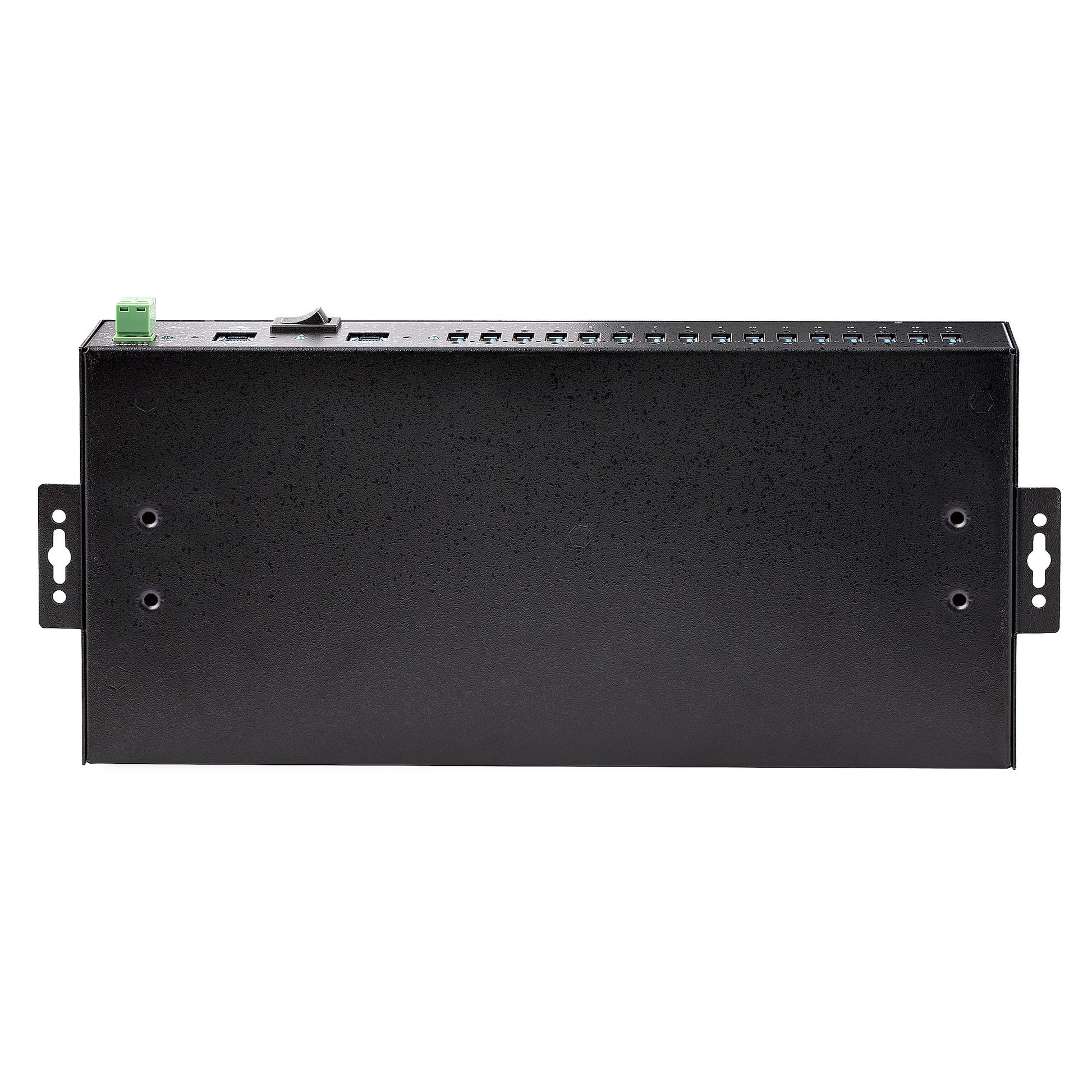 StarTech.com 16-Port Industrial USB 3.0 Hub 5Gbps, Metal, DIN/Surface/Rack Mountable, ESD Protection, Terminal Block Power, up to 120W Shared USB Charging, Dual-Host Hub/Switch-4