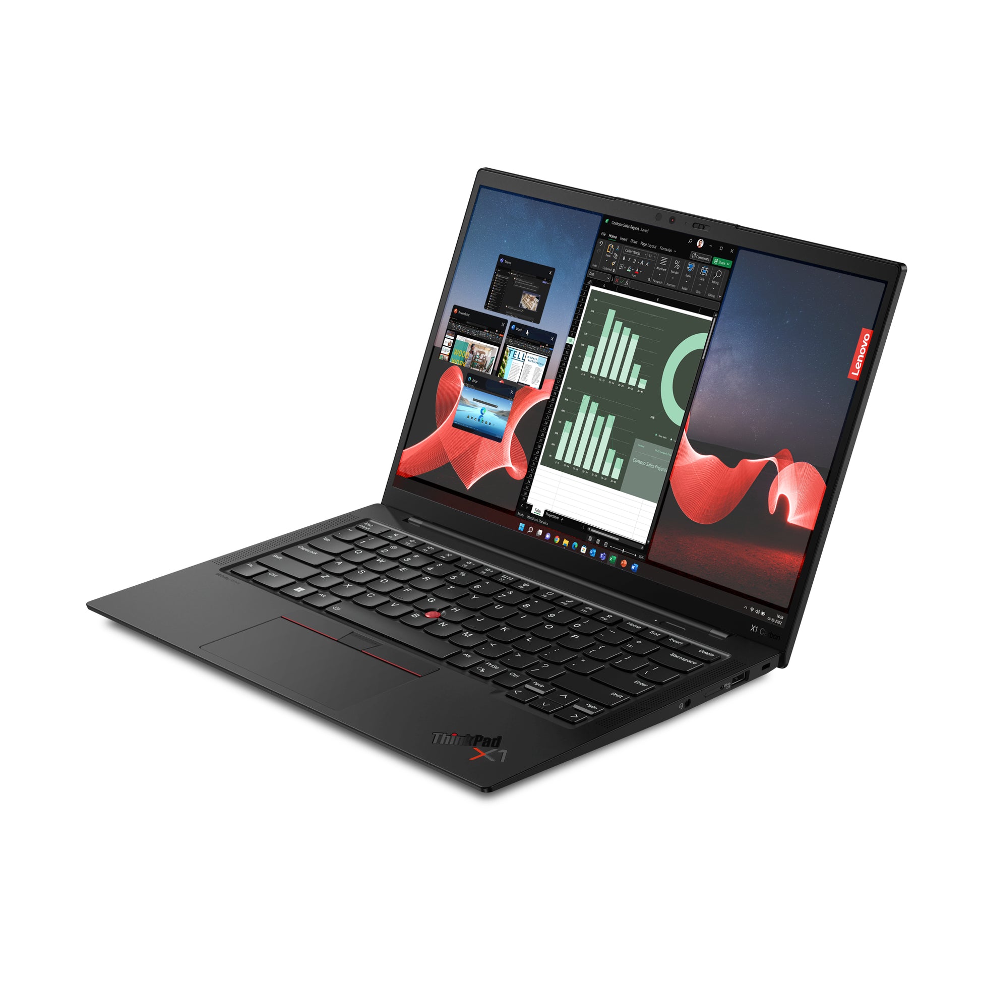 Lenovo ThinkPad X1 Carbon Intel® Core™ i7 i7-1355U Laptop 35.6 cm (14") Touchscreen WUXGA 16 GB LPDDR5-SDRAM 512 GB SSD Wi-Fi 6E (802.11ax) Windows 11 Pro Black-5