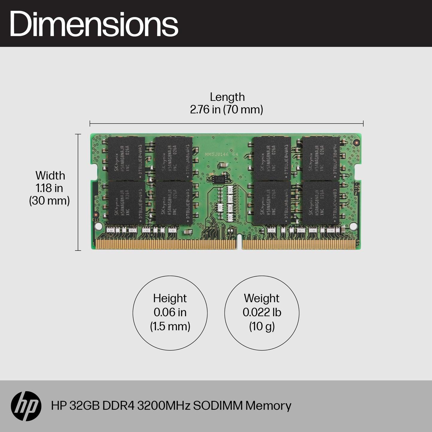 HP 16GB DDR4 3200 SODIMM Memory memory module-1