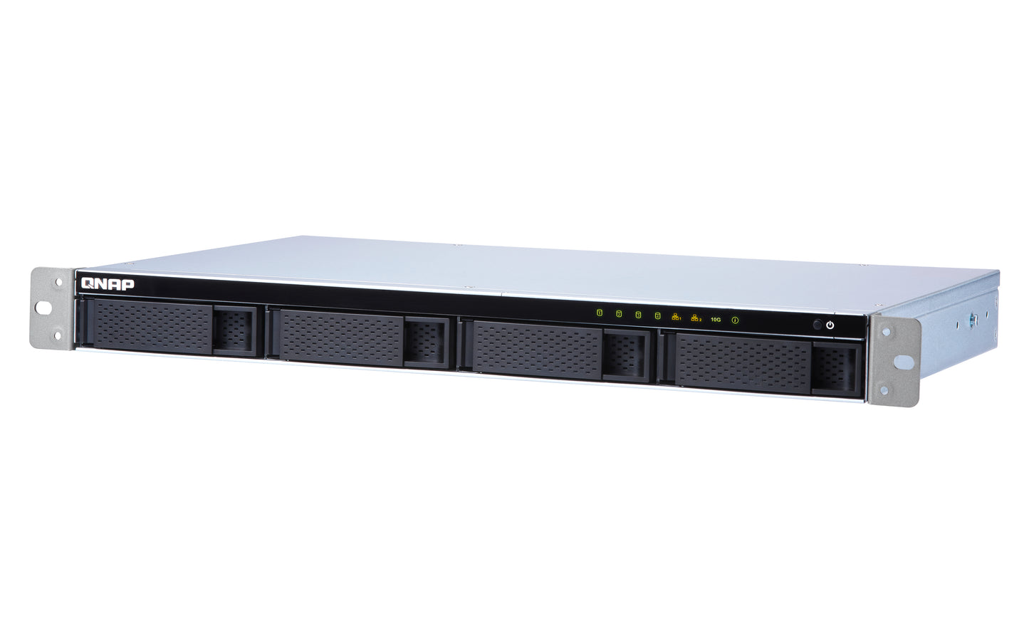 QNAP TS-431XeU NAS Rack (1U) Ethernet LAN Black, Stainless steel Alpine AL-314-8