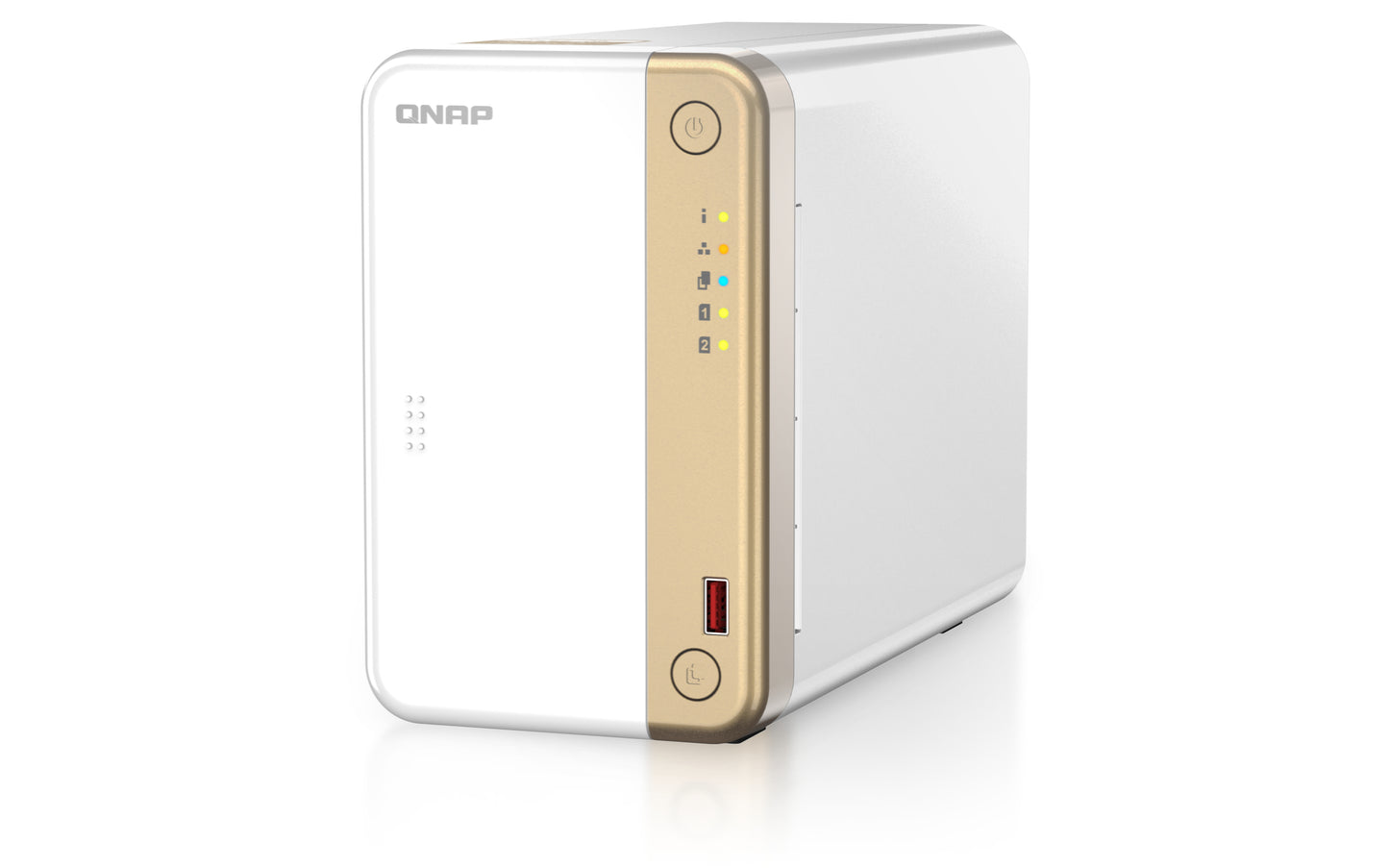 QNAP TS-262 NAS Tower Ethernet LAN Gold, White N4505-3