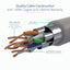 StarTech.com 3m CAT6a Ethernet Cable - 10 Gigabit Shielded Snagless RJ45 100W PoE Patch Cord - 10GbE STP Network Cable w/Strain Relief - Grey Fluke Tested/Wiring is UL Certified/TIA-6
