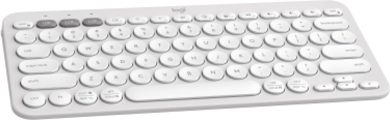 Logitech Pebble Keys 2 K380s keyboard RF Wireless + Bluetooth QWERTY English White-1