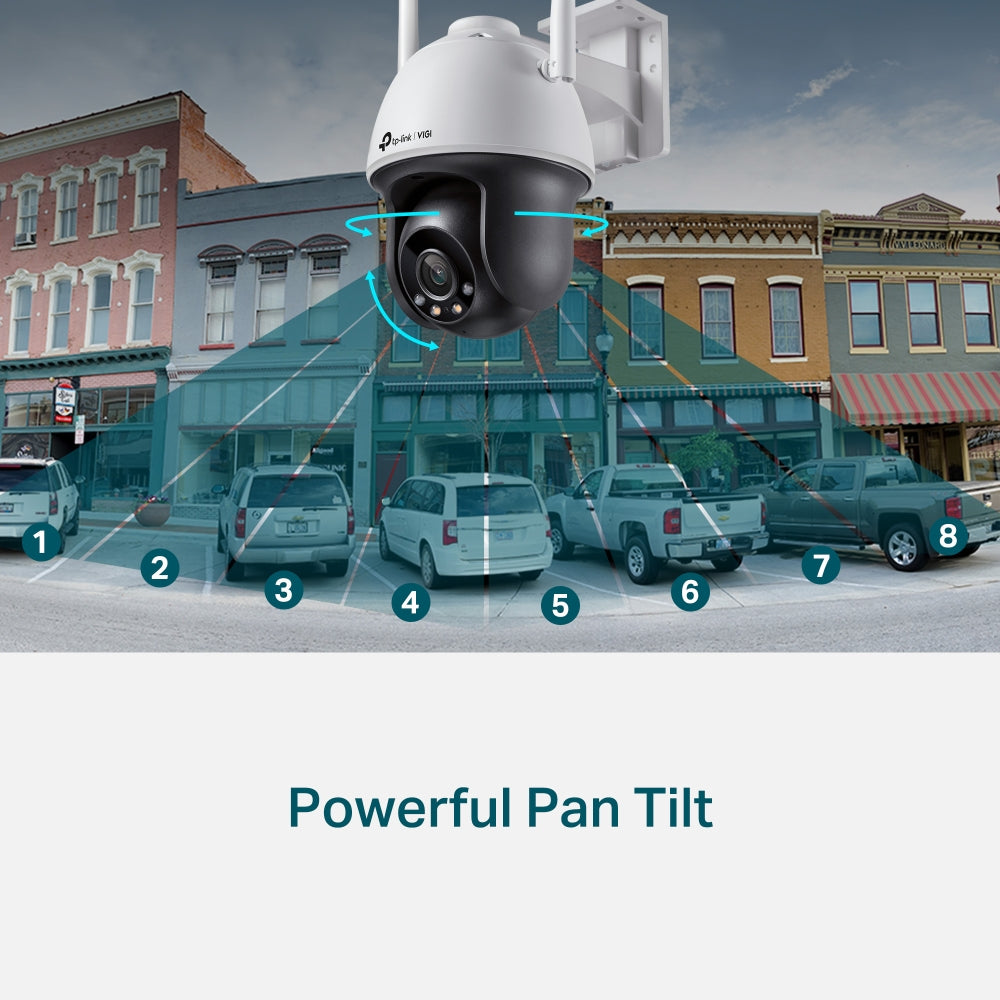 TP-Link VIGI 4MP Outdoor Full-Color Wi-Fi Pan Tilt Network Camera-2