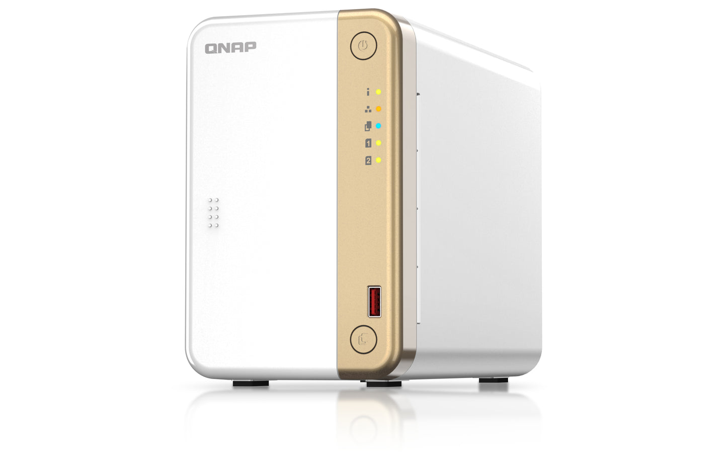 QNAP TS-262 NAS Tower Ethernet LAN Gold, White N4505-1