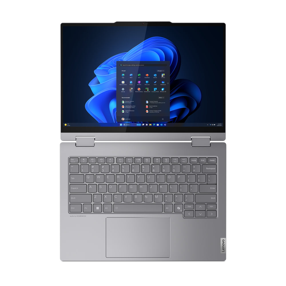 Lenovo ThinkBook 14 Intel Core Ultra 5 125U Hybrid (2-in-1) 35.6 cm (14") Touchscreen WUXGA 16 GB DDR5-SDRAM 256 GB SSD Wi-Fi 6E (802.11ax) Windows 11 Pro Grey-8