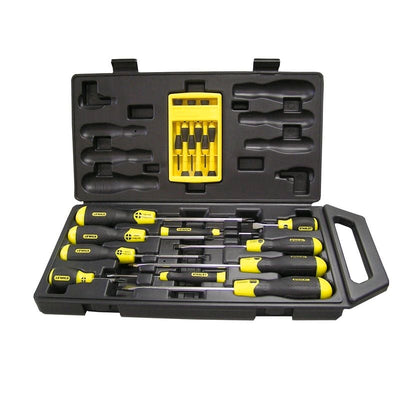 Stanley 16 Piece Cushion Grip Screwdriver Set-0