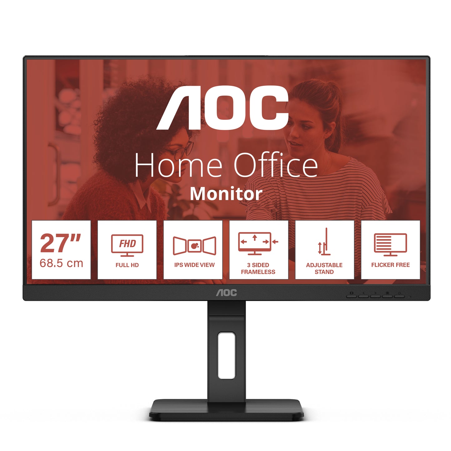 AOC E3 27E3QAF LED display 68.6 cm (27") 1920 x 1080 pixels Full HD Black-0