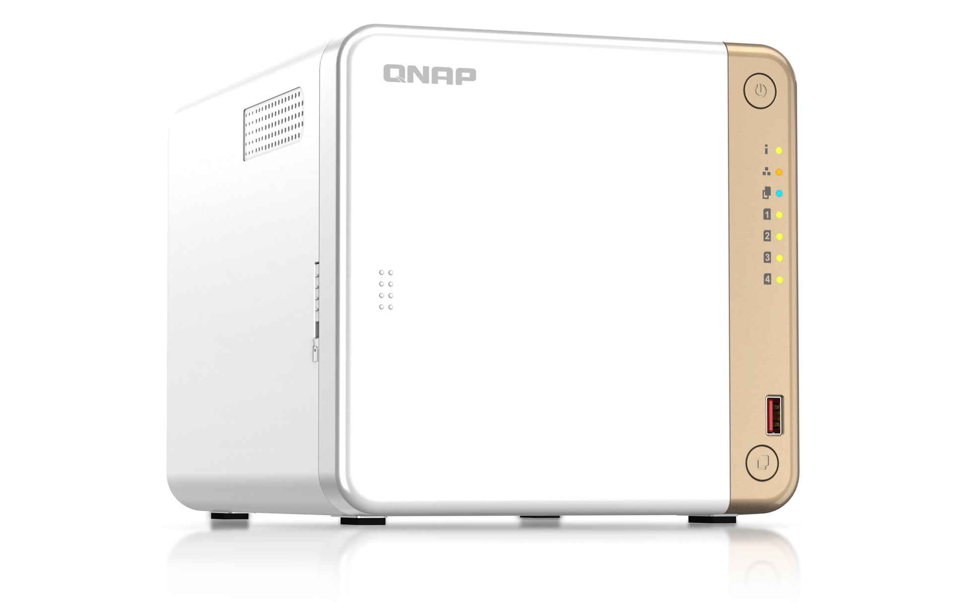 QNAP TS-462-4G NAS/storage server Tower Ethernet LAN White N4505-3