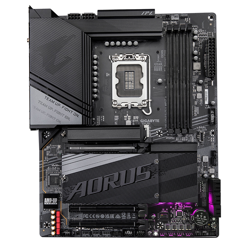 Gigabyte Z790 AORUS ELITE X WIFI7 Motherboard - Supports Intel 14th Gen CPUs, 16+1+2 phases VRM, up to 8266MHz DDR5 (OC), 3xPCIe 4.0 M.2, Wi-Fi 7, 2.5GbE LAN, USB 3.2 Gen 2x2-1